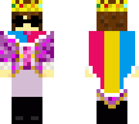 purple female eret w/ pan flag