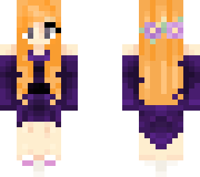 purple witch elf girl