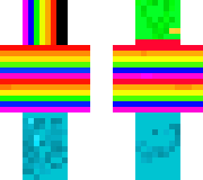 rainbow green (irl look not real)