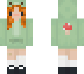red haired frog edit with mushroom