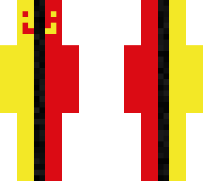 red yellow skin  side side