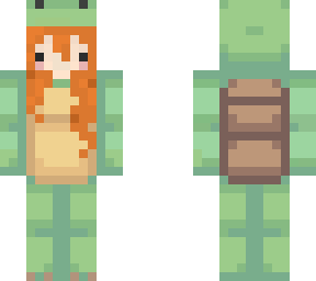 redhead in turtle onsie