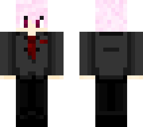 school boy (pastel pink hair)