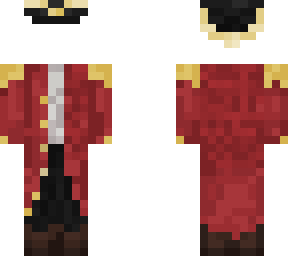 slim red pirate commander