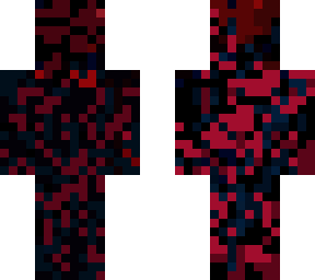 black and red skin