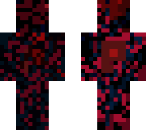 black and red skin