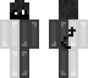 black and white skin