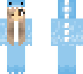 blue dino girl