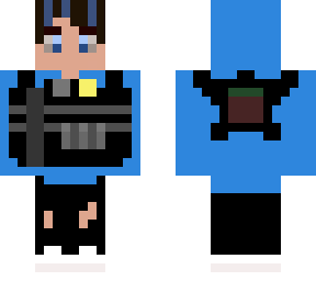 blue men's fashion skin