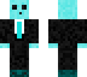 blue slime in a suit