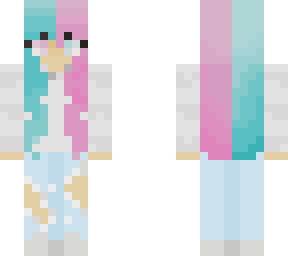 cotton candy / mix hair girl