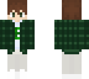 cute green e boy skin