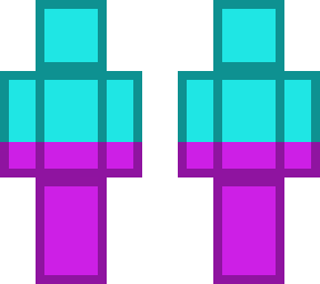 cyan magenta half mix