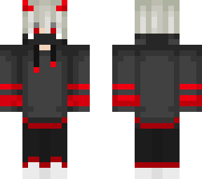dark red devil boy