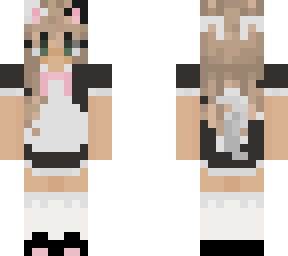 edited maid cat girl
