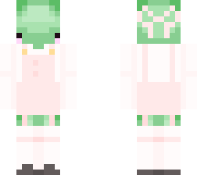 frog in simple pink dress