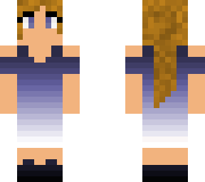 girl in dark blue beach party dress