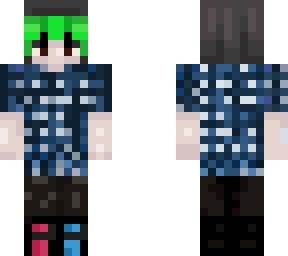 girl with green bangs