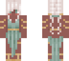 green and gold roman dress