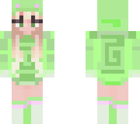 green frog girl