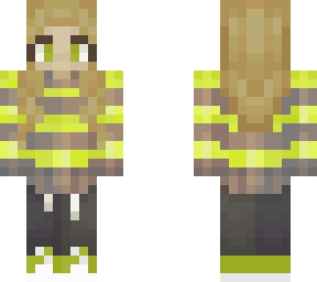 lime + brown sweater and converse