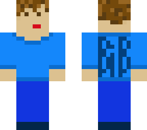 man with blue hoodie and blue trousers