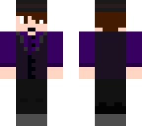 me with a purple shirt