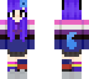 my mineteria oc with lgbtq+ clothes!