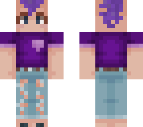 purple mohawk androgynous