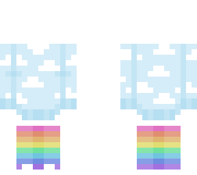 rainbow sky outfit base