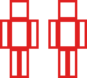 red and white