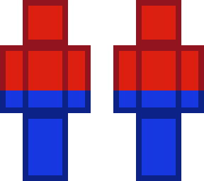 red blue half mix