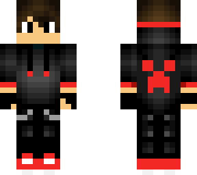 red gamer with a creeper jacket