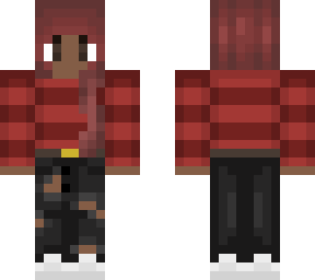 red sweater girl
