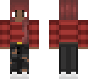 red sweater girl