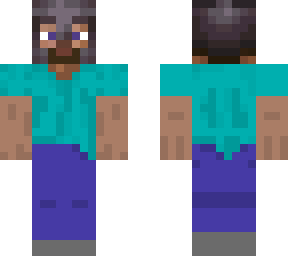 steve with netherite helmet
