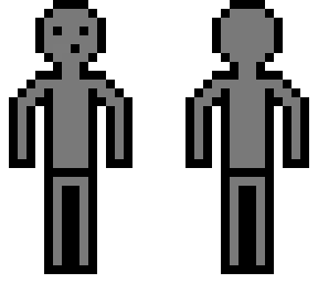stick man (grey)