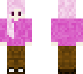 the pink girl