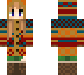 woodland elf with coat on the outer layer