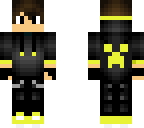 yellow gamer with a creeper jacket
