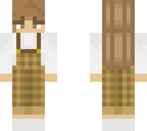aesthetic yellow overalls