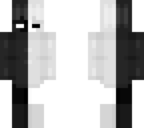 black and white