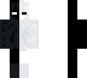 black and white
