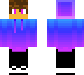 blue and pink fade