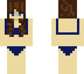 blue bikini girl