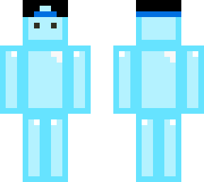blue blob with hat