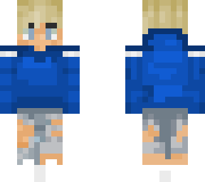 blue hoodie boy