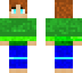 boy green sweater skin