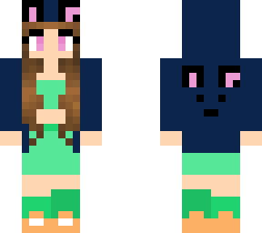 bunny hoodie girl