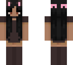 cat girl - brown dress (edit)